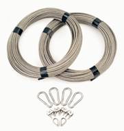 Stainless steel rope anchoring system included