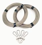 Stainless stteel rope anchoring system included