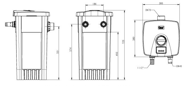 Filtomatic 6000 & 14000 Technical Dimensions