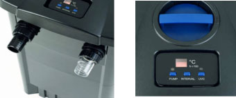 Filtomatic hose connectors and automatic control unit