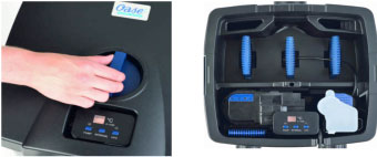 Filtomatic compact construction with secure cover
