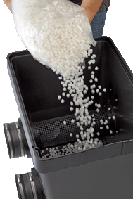 50 Litres of Hel-X biomedia supplied, with the capacity to add an additional 50 litres
