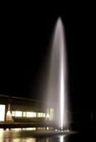 Grand High Jet Fountain Nozzle illuminated