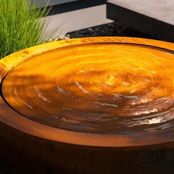 Coated Steel Hemisphere Water Table
