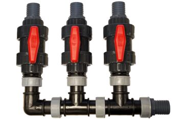 2" 3 Way Valved Manifold