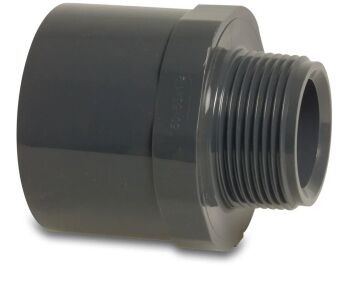 PVC-U Adapter 32mm ID / 40mm OD x 1&rdquo; BSP Male