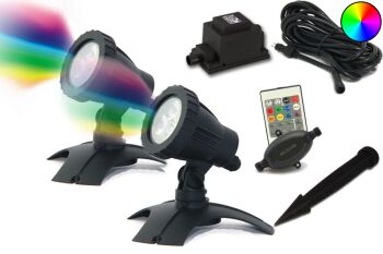 PondMax RGB LED Spotlight Set 2