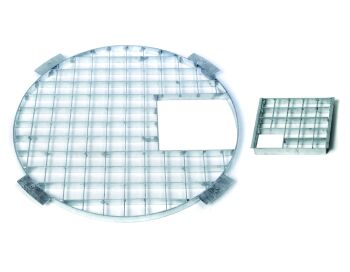 60cm Round Steel Grid & Hatch