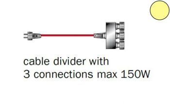 3 Way Cable Splitter - 150w max